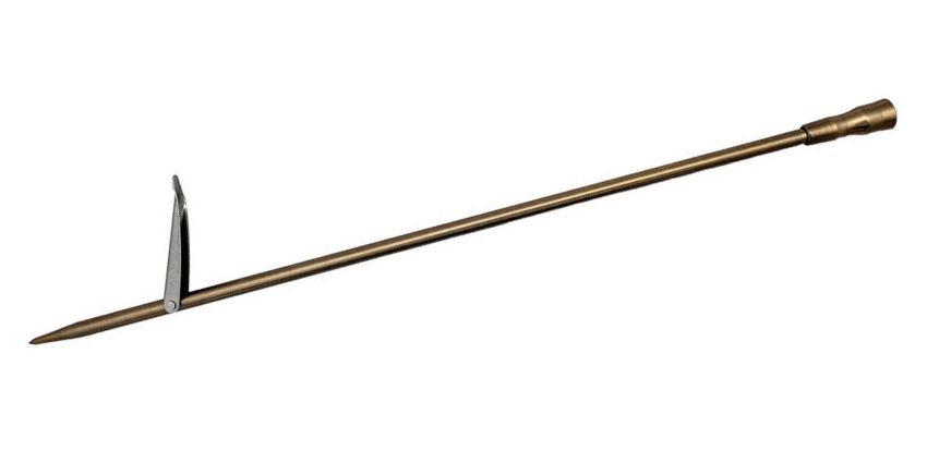 7' One Piece Spearfishing Fiber Glass Pole Spear w/ 1 Prong Single